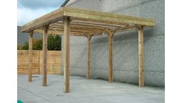 Foto van Solid S7764 Houten Carport - Hogedruk Geïmpregneerd