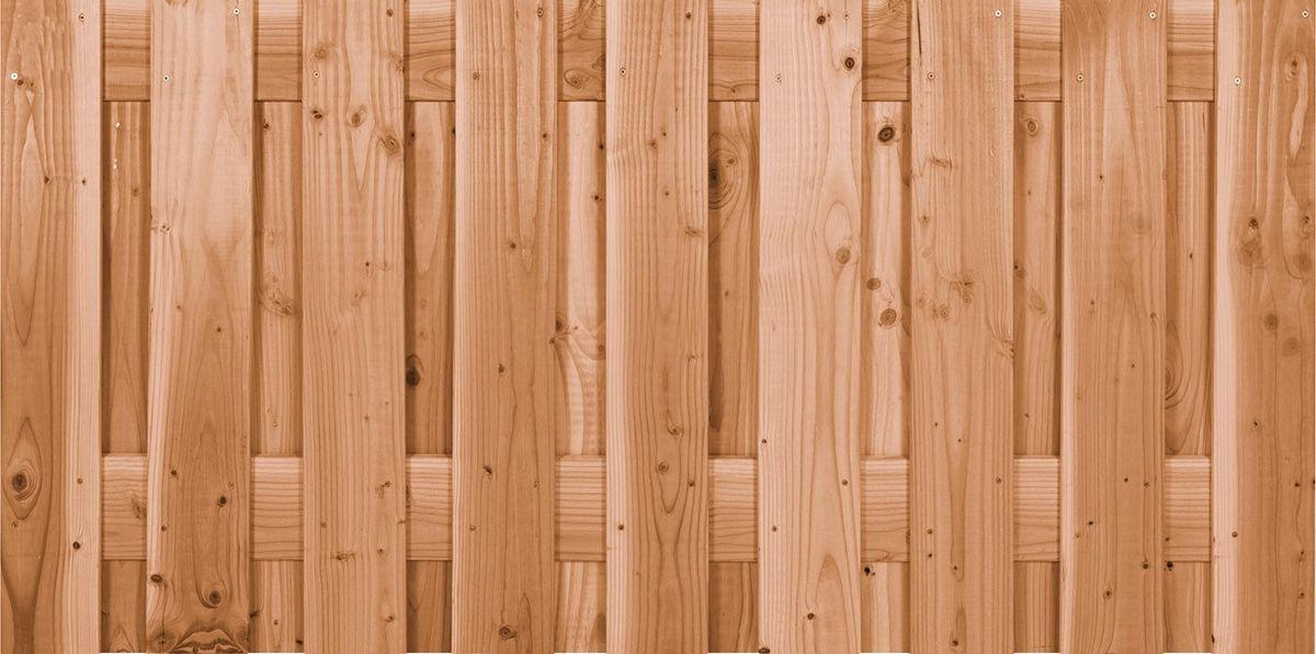 Azalp tuinscherm Coloured Wood fijnbezaagd