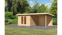 Karibu 31472 Radeburg 1 tuinhuis met overkapping Foto van Karibu 31472 Radeburg 1 tuinhuis met overkapping