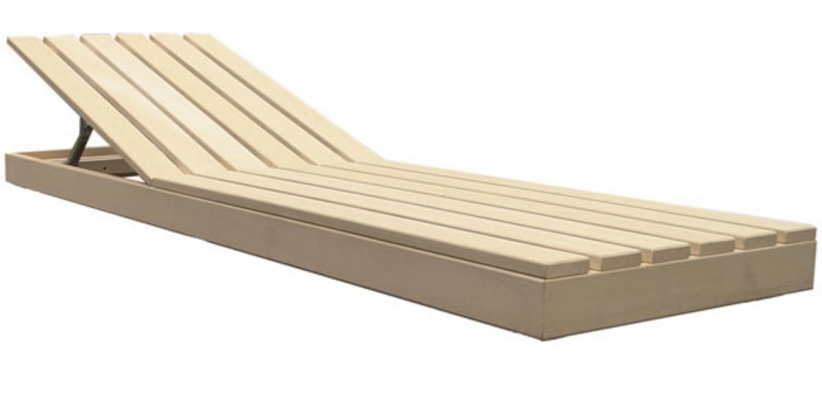 Azalp Saunabank verstelbaar 60 cm - elzen