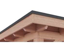 Foto van Azalp aluminium daklijstset 45x45 mm - zwart