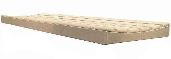 Azalp Saunabank ergonomisch - Abachi 70 cm breit