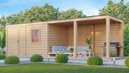 WoodAcademy Gartenhaus mit Überdachung Nefriet Excellent Foto von WoodAcademy Gartenhaus mit Überdachung Nefriet Excellent