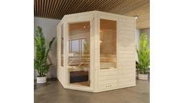 Azalp Eck-Massive Sauna Eva Optic Foto von Azalp Eck-Massive Sauna Eva Optic