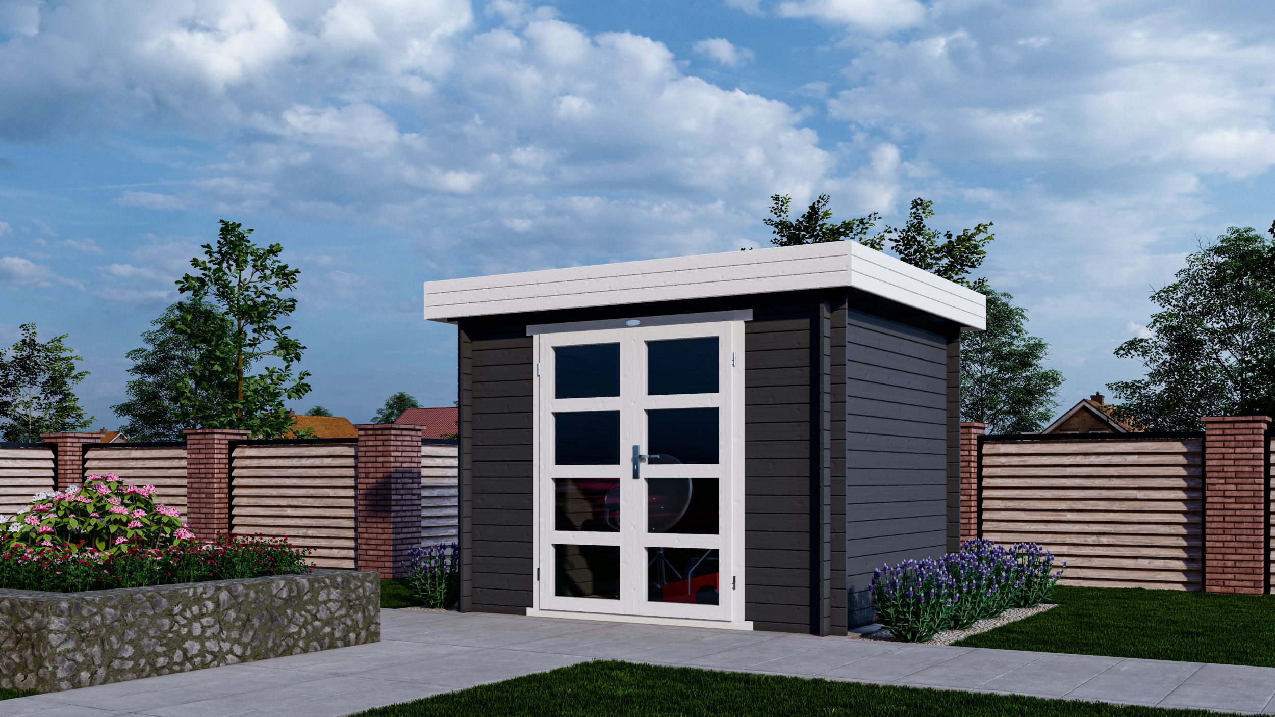 Foto von Interflex Blockhütte 325 M - exterieur gecoat