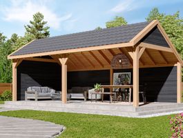 Kirk and Michaels Douglasien Schuppen mit Satteldach Decis nero Foto von Kirk and Michaels Douglasien Schuppen mit Satteldach Decis nero