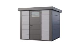 Telluria Classico 2424 metalen tuinhuis Foto van Telluria Classico 2424 metalen tuinhuis