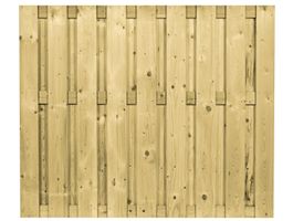 Foto van Azalp tuinscherm vurenhout recht verticaal