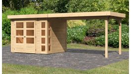 Foto von Karibu 82936 Kerko 3 Gartenhaus mit Anbaudach