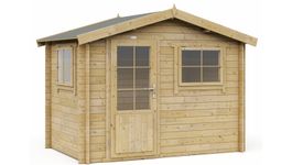 Interflex Blockhütte 3020 - Imprägniert Foto von Interflex Blockhütte 3020 - Imprägniert