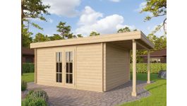 Azalp Blokhut Sven 300x350 cm - 30 mm Foto van