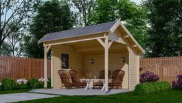 Interflex Hölzerne Schuppen mit Satteldach 3832 Foto von Interflex Hölzerne Schuppen mit Satteldach 3832