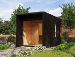 Karibu 92843 Miramar buitensauna - zwart Foto van Karibu 92843 Miramar buitensauna - zwart