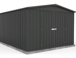 Absco MB30372RK-E Regent metalen tuinhuis Foto van Absco MB30372RK-E Regent metalen tuinhuis