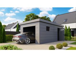 Telluria 3654G metalen garage Foto van Telluria 3654G metalen garage