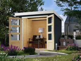 Foto van Karibu 93414 Jupiter 2 tuinhuis - antraciet|wit