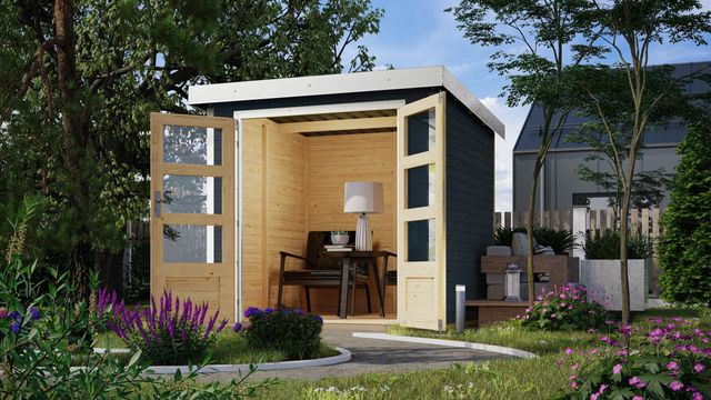 Karibu 93414 Jupiter 2 tuinhuis - antraciet|wit