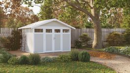 Grosfillex 22807138 UTILITY V7.5 - Kunststoff Gartenhaus grau-grün Foto von Grosfillex 22807138 UTILITY V7.5 - Kunststoff Gartenhaus grau-grün