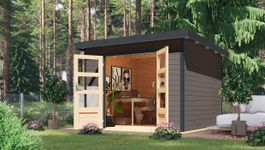 Foto van Karibu 97896 Pluto 6 tuinhuis - terragrijs|antraciet