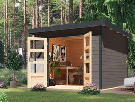 Foto van Karibu 97896 Pluto 6 tuinhuis - terragrijs|antraciet