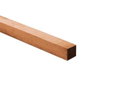 Foto van Azalp Azobe Paal vierkant Fijnbezaagd 120 x 120 mm