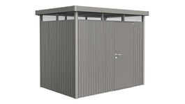 Biohort Highline H2 metalen tuinhuis Foto van Biohort Highline H2 metalen tuinhuis