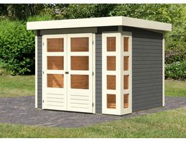 Foto von Karibu 82927 Kerko 3 Gartenhaus - Terragrau