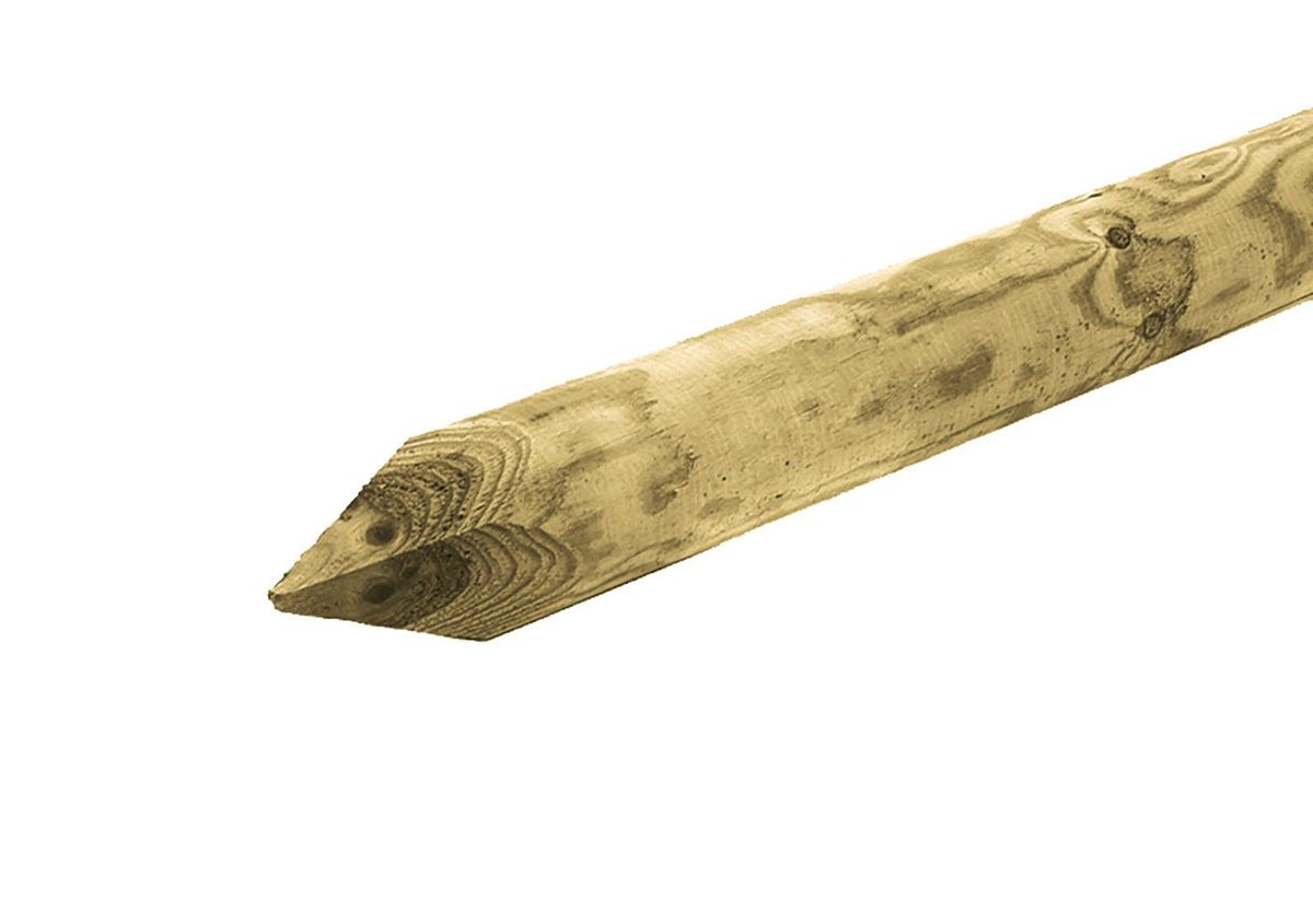 Azalp ME Vuren Ronde Paal Geschaafd 6 cm