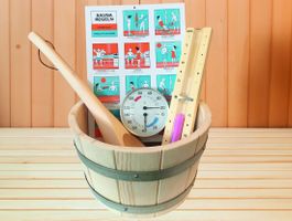 Foto van Karibu Sauna starterset - 6 delig