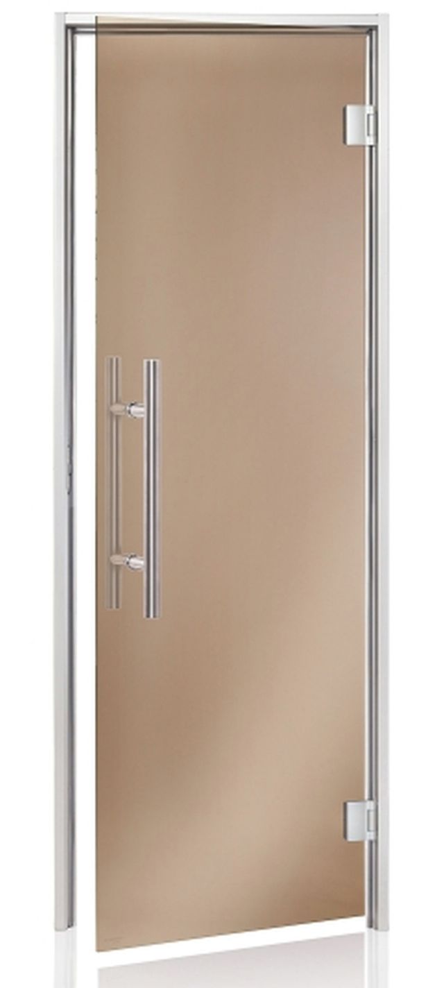 Hot Orange Stoombad deur Au Premium - helder brons glas