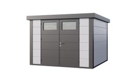 Telluria Classico 3030 metalen tuinhuis Foto van Telluria Classico 3030 metalen tuinhuis