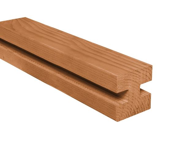 Azalp Douglas Paal vierkant Geschaafd 95 x 95 mm