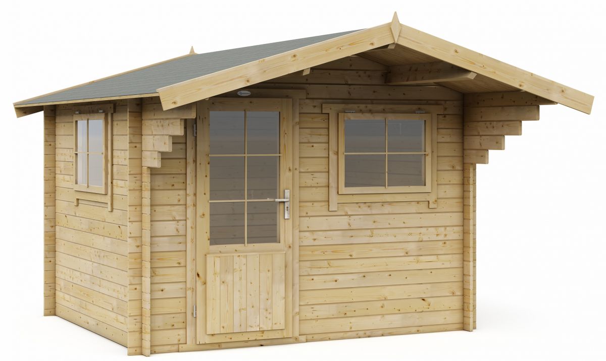 Interflex Blockhütte 3026 - gestrichen