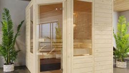 Azalp Eck-Massive Sauna Eva Optic Foto von Azalp Eck-Massive Sauna Eva Optic