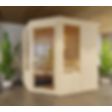 Foto von Azalp massive Eck-Sauna Eva Optic 180x190 cm
