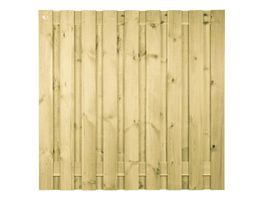 Azalp tuinscherm Grenen voor beton 19 planken Foto van Azalp tuinscherm Grenen voor beton 19 planken