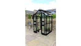 Royal Well Birdlip 44 - zwart gecoat - veiligheidsglas 3mm Foto van Royal Well Birdlip 44 - zwart gecoat - veiligheidsglas 3mm