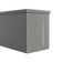 Biohort Neo 3A metalen tuinhuis kwartsgrijs-metallic enkele deur