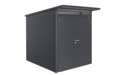 Biohort AvantGarde A2 metalen tuinhuis dubbele deur Foto van Biohort AvantGarde A2 metalen tuinhuis dubbele deur