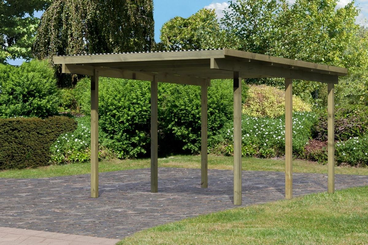 Karibu 62023 Eco Einzel Hölzerne Carport 1 - Geïmpregneerd