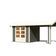 Karibu 31451 Gartenhaus mit Anbaudach Theres 3 - Terragrau