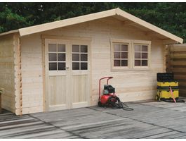 Solid S8346-1 Vernier Blokhut - Hogedruk Geïmpregneerd Foto van Solid S8346-1 Vernier Blokhut - Hogedruk Geïmpregneerd