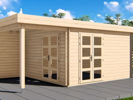 Graed Blockhaus Optimism mit veranda Foto von Graed Blockhaus Optimism mit veranda