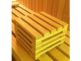 Azalp Fusshocker für Sauna Erle 20 cm Foto von Azalp Fusshocker für Sauna Erle 20 cm