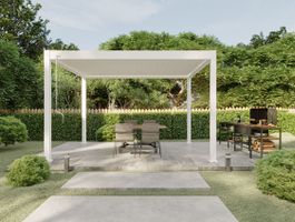 Porchenzo Paros Max aluminium overkapping - wit Foto van Porchenzo Paros Max aluminium overkapping - wit