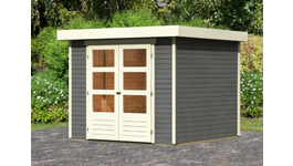 Karibu 9141 Askola 3.5 tuinhuis - terragrijs Foto van Karibu 9141 Askola 3.5 tuinhuis - terragrijs