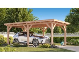 Foto von Kirk and Michaels Douglasien Carport Fedde Prestige