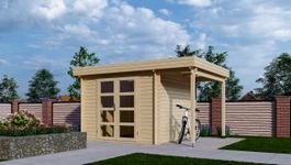 Interflex Blockhütte mit terrasse 331 M Foto von Interflex Blockhütte mit terrasse 331 M