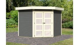 Karibu 61863 Goldendorf 5 Gartenhaus - Terragrau Foto von Karibu 61863 Goldendorf 5 Gartenhaus - Terragrau