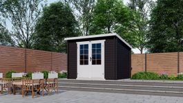 Interflex Blockhütte 3025 L - gestrichen Foto von Interflex Blockhütte 3025 L - gestrichen